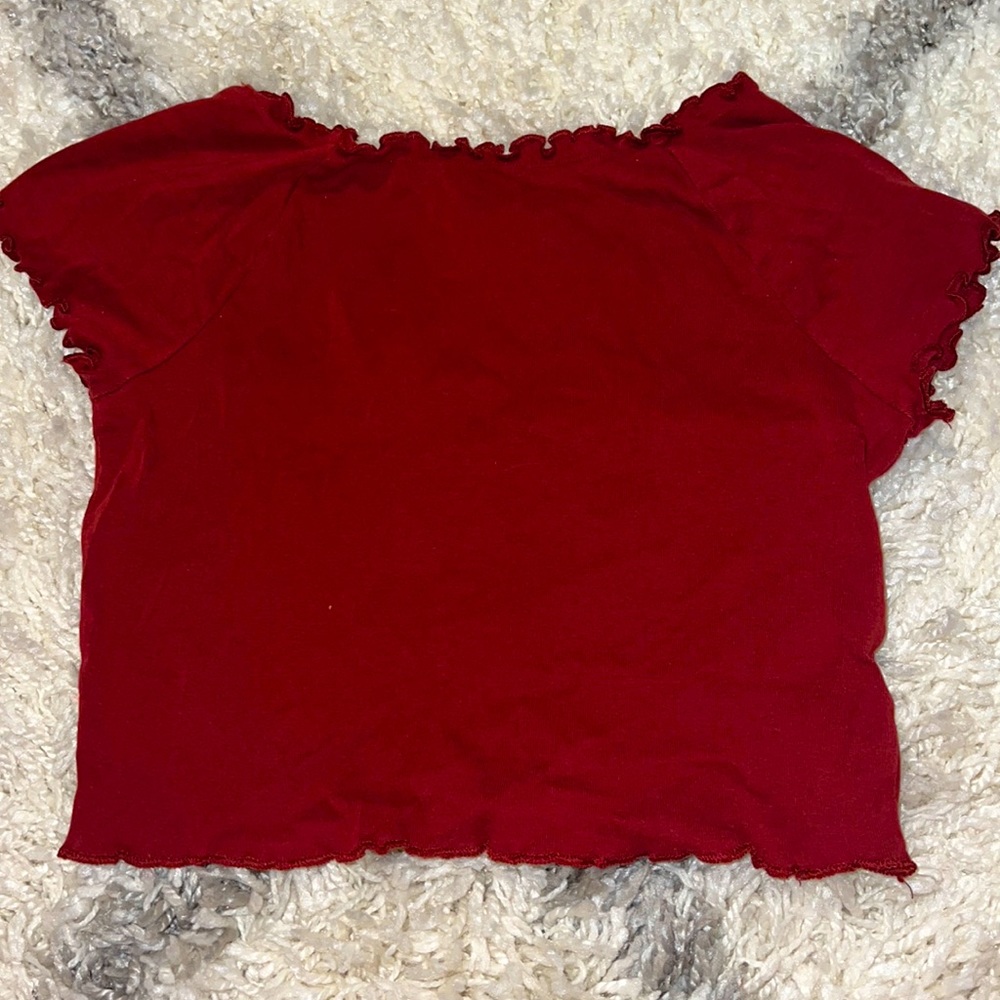 Target medium off the shoulder shirt in red!